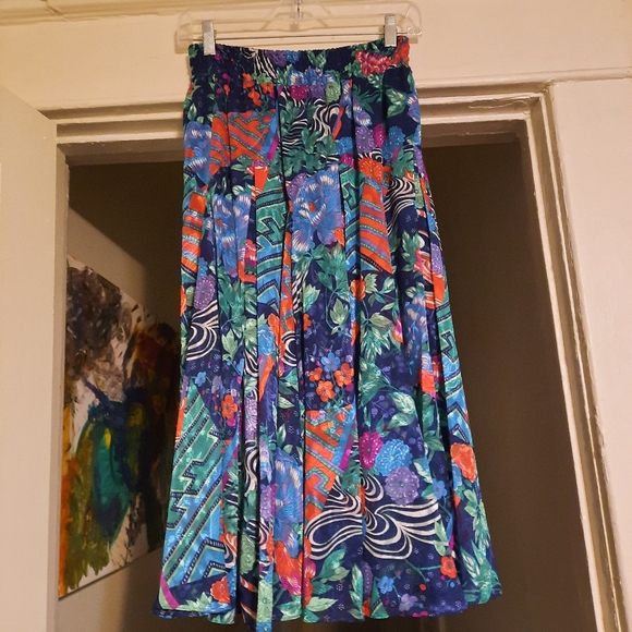 1980's psychedelic designer Diane Freis skirt set - Picture 14 of 15